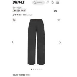SKIMS Washed Onyx Jersey Pant